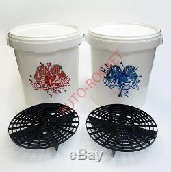 Dodo Juice Car Wash & Rinse Seaux, 20 Litres, Grit Garde De Inc Barrières & Couvercles