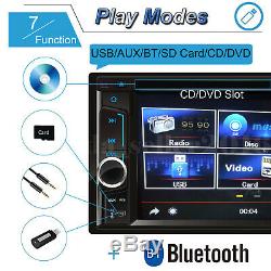 Double Din Car Stereo DVD Miroir Lien 6.2inch Hd Usb Caméra Radio +