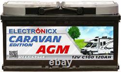Downlx Caravan Edition V2 Batterie Agm 120ah 12v Wohnmobil Boot Versorgung