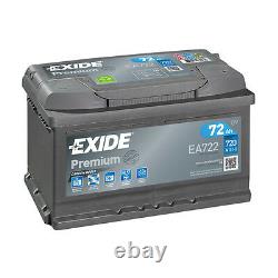 Ea722 Exide Premium 72ah 720cca 12v Type 096 Batterie De Voiture 4 Ans Garantie