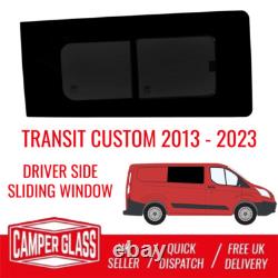 Fenêtre coulissante teintée de confidentialité côté conducteur Ford Transit Custom 2013-2023