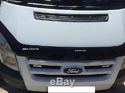 Ford Transit Mk7 Bonnet Protecteur Bug Guard Noir Uni 2006-2013
