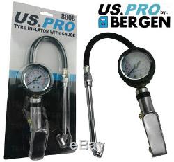 Gonfleur De Pneu Professionnel Bergen Avec Testeur De Pression De Pompe À Pneu De Conduite D'air De Jauge