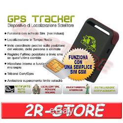 Gps Tracker Localizzatore Tascabile Satellitare Antifurto Spia Gsm Gprs Sim Auto