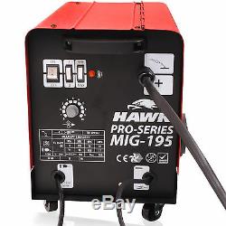 Hawk 195 Gas & No Fluxless Gas Feed Machine À Souder Soudeuse Mig