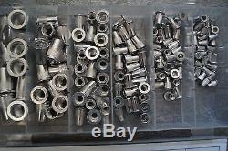 Hebel Nietmutternzange + 300 Alu / Stahl Nietmuttern Blindnietmutternzange