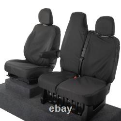 Housses de siège avant Renault Trafic Sport Business+ (2014 et suivants) Noires 147