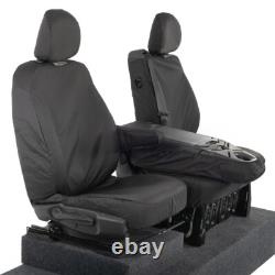 Housses de siège avant Renault Trafic Sport Business+ (2014 et suivants) Noires 147