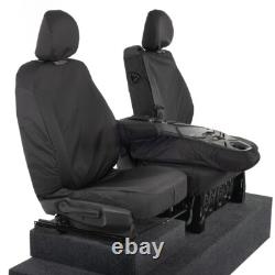 Housses de siège avant Renault Trafic Sport Business+ (2014 et suivants) Noires 147