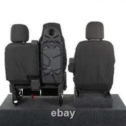 Housses de siège avant Renault Trafic Sport Business+ (2014 et suivants) Noires 147
