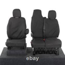 Housses de siège avant Renault Trafic Sport Business+ (2014 et suivants) Noires 147