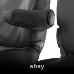 Housses de siège avant Renault Trafic Sport Business+ (2014 et suivants) Noires 147