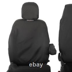 Housses de siège avant Renault Trafic Sport Business+ (2014 et suivants) Noires 147