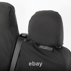 Housses de siège avant Renault Trafic Sport Business+ (2014 et suivants) Noires 147