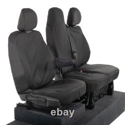 Housses de siège avant Renault Trafic Sport Business+ (2014 et suivants) Noires 147