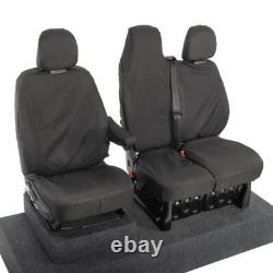 Housses de siège avant Renault Trafic Sport Business+ (2014 et suivants) Noires 147