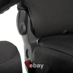 Housses de siège avant Renault Trafic Sport Business+ (2014 et suivants) Noires 147