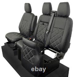 Housses de siège avant en simili cuir Bentley pour Ford Transit Custom Active 2013+ 237