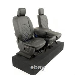 Housses de siège avant en simili cuir sur mesure pour Peugeot Partner (à partir de 2018) 1157