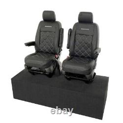 Housses de siège avant en similicuir et broderie pour VW Transporter T6/T6.1 (à partir de 2024) 961