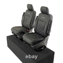 Housses de siège avant en similicuir et broderie pour VW Transporter T6/T6.1 (à partir de 2024) 961