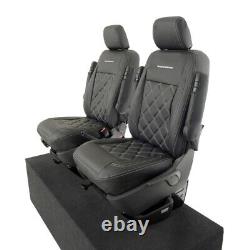 Housses de siège avant en similicuir et broderie pour VW Transporter T6/T6.1 (à partir de 2024) 961