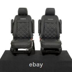 Housses de siège avant en similicuir et broderie pour VW Transporter T6/T6.1 (à partir de 2024) 961