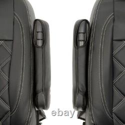 Housses de siège avant en similicuir et broderie pour VW Transporter T6/T6.1 (à partir de 2024) 961