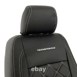 Housses de siège avant en similicuir et broderie pour VW Transporter T6/T6.1 (à partir de 2024) 961