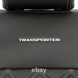 Housses de siège avant en similicuir et broderie pour VW Transporter T6/T6.1 (à partir de 2024) 961