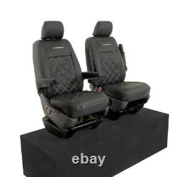 Housses de siège avant en similicuir et broderie pour VW Transporter T6/T6.1 (à partir de 2024) 961