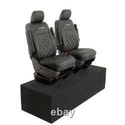 Housses de siège avant en similicuir et broderie pour VW Transporter T6/T6.1 (à partir de 2024) 961