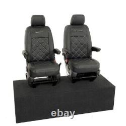 Housses de siège avant en similicuir et broderie pour VW Transporter T6/T6.1 (à partir de 2024) 961