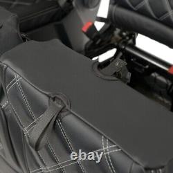 Housses de siège avant en similicuir pour VW Crafter (à partir de 2017) noir 1156
