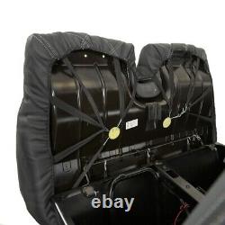 Housses de siège avant en similicuir pour VW Transporter T6 / T6.1 (à partir de 2015) Noir 209