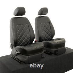 Housses de siège avant en similicuir sur mesure pour VW Caddy (2004-2020) 890