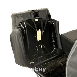 Housses de siège avant en similicuir sur mesure pour fourgon Vw Crafter (à partir de 2017) Noir 959