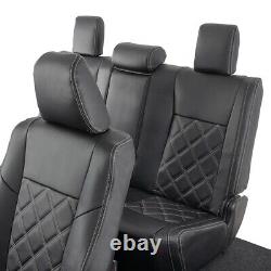 Housses de siège avant et arrière en simili cuir pour Toyota Hilux Invincible (2016 et plus récent) 946 947