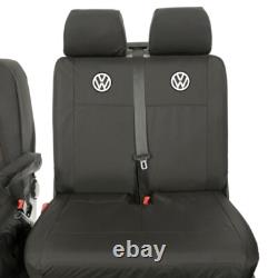 Housses de siège avant pour VW Transporter T5/T5.1 Shuttle avec logo 'VW' (2003-2015) 103
