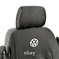 Housses de siège avant pour VW Transporter T5/T5.1 Shuttle avec logo 'VW' (2003-2015) 103