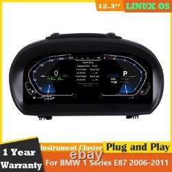 Instrument de tableau de bord numérique LCD compatible avec BMW Série 1 E87 2006-2011