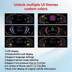 Instrument de tableau de bord numérique LCD compatible avec BMW Série 1 E87 2006-2011
