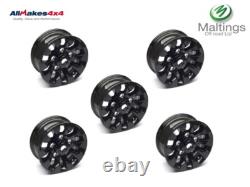 Jantes alliage noires authentiques Land Rover Defender Sawtooth 16x7 LR025862 x5 roues LR