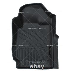 Jeu complet de tapis de sol intérieurs en caoutchouc noir pour Ford Ranger T6 T7 T8 automatique 12+