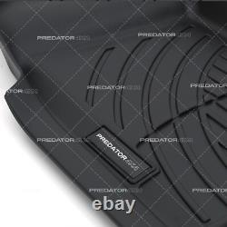 Jeu complet de tapis de sol intérieurs en caoutchouc noir pour Ford Ranger T6 T7 T8 automatique 12+