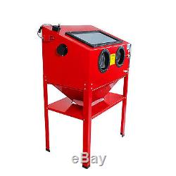 Led Lumière Sandblaster Perle Sand Grit Sandblasting Blast Cabinet 220l Nouveau 2017
