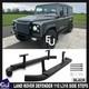 Marchepied Lat&eacute;ral Noir, Marchepied De Remplacement Oem Pour Land Rover Defender 110 90-16