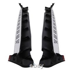 Marchepieds latéraux en aluminium argenté et noir pour Volvo XC60 Mk1 08-13