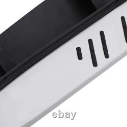 Marchepieds latéraux en aluminium argenté et noir pour Volvo XC60 Mk1 08-13