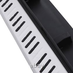 Marchepieds latéraux en aluminium argenté et noir pour Volvo XC60 Mk1 08-13